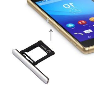 MicroSD Ladebuchse Abdeckung Kappe Dichtung f�r Sony Xperia XZ Premium (Single) Silber