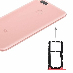 Fr Xiaomi Mi 5X Sim Karten Halter Sim Tray SIM / TF Schlitten Holder Rot Neu