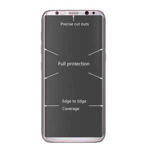 2x Hybrid TPU Premium gebogene Panzerfolie Folie Schwarz fr Samsung Galaxy S9 G960F