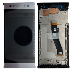 Sony Display LCD Komplett Einheit mit Rahmen fr Xperia XA2 Ultra Silber Ersatzteil