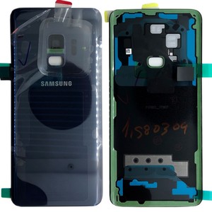 Samsung GH82-15865D Akkudeckel Deckel fr Galaxy S9 G960F + Klebepad Coral Blue Blau Neu