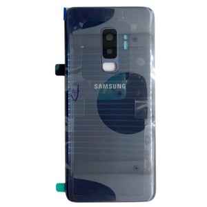 Samsung GH82-15652D Akkudeckel Deckel f�r Galaxy S9 Plus G965F + Klebepad Coral Blue Blau Neu