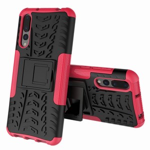 Hybrid Case 2teilig Outdoor Pink fr Huawei P20 Etui Tasche Hlle Cover Schutz 