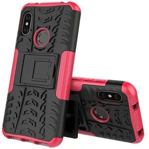 Fr Xiaomi MI A2 / Mi 6X Hybrid Case 2teilig Outdoor Pink Tasche Hlle Cover Schutz