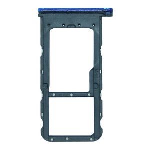 Fr Huawei P Smart Plus Karten Halter Sim Card Tray Schlitten Holder Blau Ersatzteil Neu