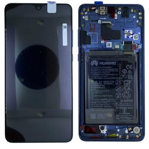 Huawei Display LCD Einheit + Rahmen fr Mate 20 Service Pack 02352FQM Midnight Blue Neu