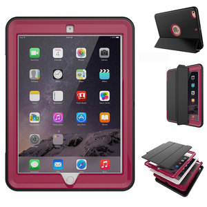 Mehrteilige Hybrid Outdoor Schutzhlle Case Pink fr Samsung Galaxy Tab A 10.5 T590 / T595 Tasche Wake UP 3folt