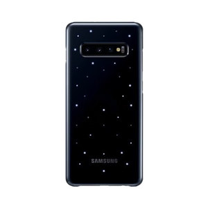 Samsung LED Cover Schwarz fr Samsung Galaxy S10 Plus G975F EF-KG975C Tasche Etui Schutzhlle