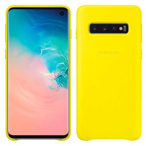 Samsung Leather Cover Gelb fr Samsung Galaxy S10 G973 EF-VG973LYEGWW Tasche Etui Schutzhlle