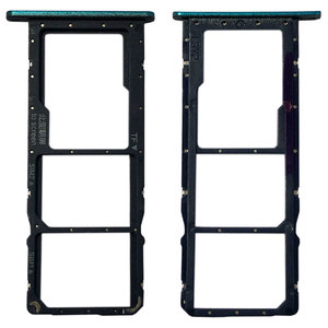 Sim Card Tray f�r Huawei Y7 2019 Blau Kartenhalter Schlitten Holder Ersatzteil 
