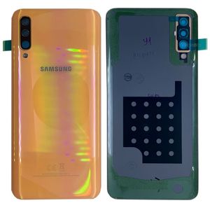 Samsung GH82-19229D Akkudeckel Deckel fr Galaxy A50 A505F + Klebepad Coral Neu