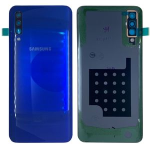 Samsung GH82-19229C Akkudeckel Deckel fr Galaxy A50 A505F + Klebepad Blau Neu