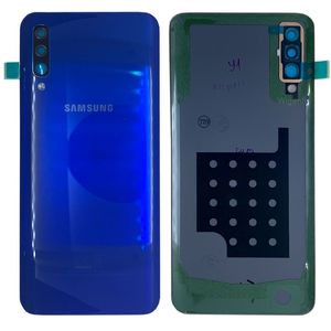 Samsung GH82-19229C Akkudeckel Deckel f�r Galaxy A50 A505F + Klebepad Blau Neu