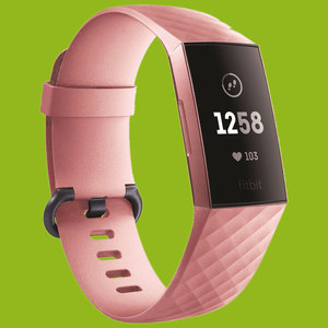 Fr Fitbit Charge 3 / 4 Kunststoff / Silikon Armband fr Mnner / Gre L Pink Uhr 