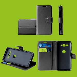 Für Huawei P20 Lite 2019 Tasche Wallet Premium Schwarz Schutz Hülle Case Cover Etuis Neu Zubehör