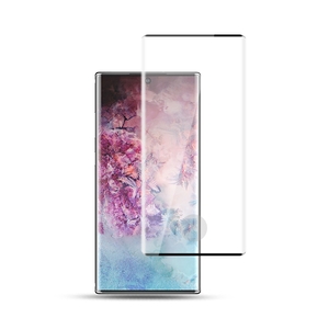 Fr Samsung Galaxy Note 10 N970F 2x 4D Premium 0,3 mm H9 Curved Hart Glas Schwarz Folie Schutz Hlle Neu
