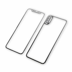 Titan Folie Hartglas Schwarz Vorne + Hinten Panzer f�r Apple iPhone XS Max Schutz