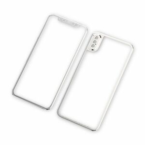 Titan Folie Hartglas Silber Vorne + Hinten Panzer f�r Apple iPhone XS Max Schutz