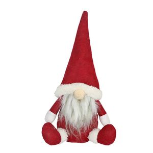 Wichtel Zwerg Puppe mit Mtze Bart Rot Weihnachten Dekoration Christmas Doll 