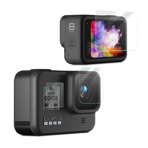 Für GoPro HERO 8 Black Camera Lens Schutz + Display Glas Linse Folie Zubehör LCD