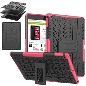 Fr Apple iPad 10.2 Zoll 2019 / 2020 / 2021 7. / 8. / 9. Generation Hybrid Outdoor Schutzhlle Case Pink Tasche Cover Etuis