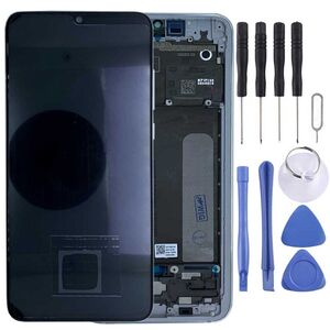 Fr Xiaomi Mi 9 Lite Display Full OLED LCD Einheit Touch mit Rahmen Ersatzteil Reparatur Silber Neu