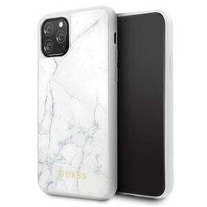 Guess Marble Collection Apple iPhone 11 Pro Wei Hard Case Cover Schutzhlle