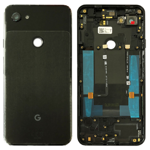 Google Akkudeckel fr Pixel 3A XL Schwarz Jet Black Battery Cover Ersatzteil Backcover Deckel Batterie