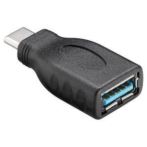 USB-C Stecker auf USB A 3.0 Adapter Schwarz Buchse Zubehr Verbindung Connector