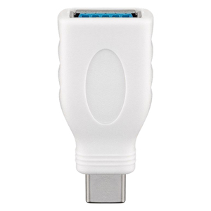USB-C Stecker auf USB A 3.0 Adapter Weiß Buchse Zubehör Verbindung Connector