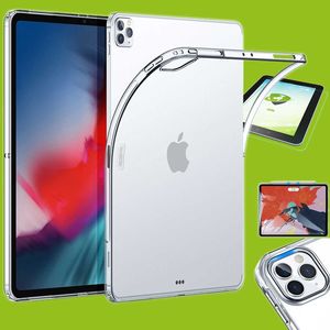 F�r Apple iPad Pro 12.9 2022/2021/2020 Transparent H�lle Tablet Tasche Cover + H9 Hart Glas