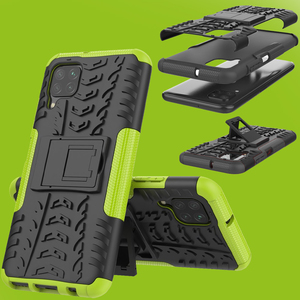 F�r Huawei P40 Lite Hybrid Case 2teilig Outdoor Gr�n Tasche H�lle Cover Schutz