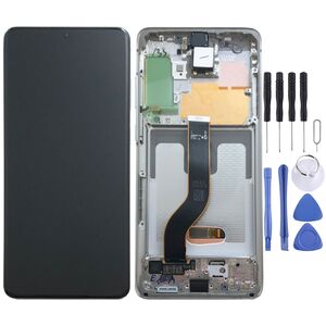 Samsung Display LCD Kompletteinheit fr Galaxy S20 Plus 5G G986 GH82-22134B Cloud White