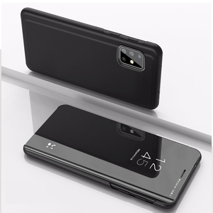 Fr Huawei P40 Pro Clear View Spiegel Mirror Smartcover Schwarz Schutzhlle Cover Etui Tasche Hlle Neu Case Wake UP Funktion
