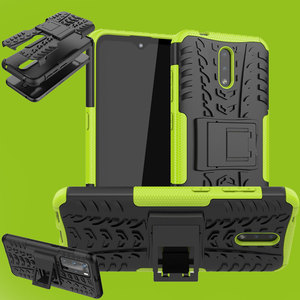 Fr Nokia 2.3 Hybrid Case 2teilig Outdoor Grn Tasche Hlle Cover Schutz