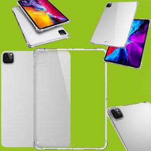 F�r Apple iPad Air 13 2024 / Pro 12.9 2020 / 2021 Transparent Tablet Schock Tasche H�lle Case TPU Silikon d�nn