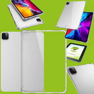 F�r Apple iPad Pro 12.9 2022/2021/2020 Transparent Schock H�lle Tablet Tasche Cover + H9 Hart Glas