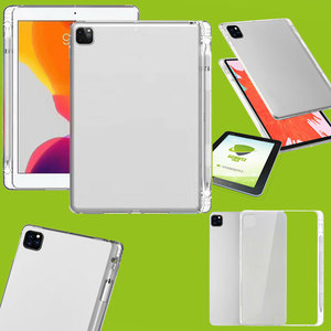 F�r Apple iPad Pro 12.9 2022/2021/2020 Transparent Schock H�lle mit Stift �ffnung Tablet Tasche Cover + H9 Hart Glas