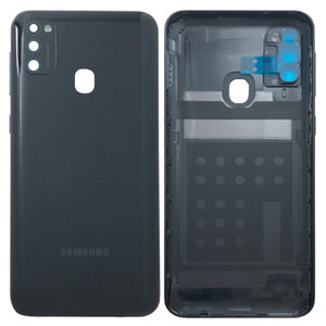 Samsung Akkudeckel Akku Deckel Batterie Cover fr Galaxy M21 M215F Schwarz / Raven Black Neu