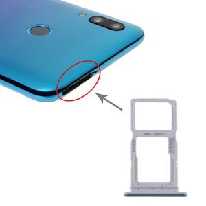 Fr Huawei P Smart Pro 2019 SIM + SIM Card Tray Karten Halter + Micro SD Blau Ersatzteil
