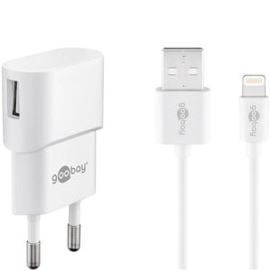 Apple Lightning Ladeset 1 A für Lightning Geräte Weiß Charge Adapter Lade Kabel