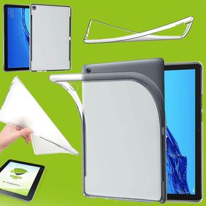 Fr Lenovo Tab M10 Plus 10.3 Zoll X606F Transparent Hlle Tablet Tasche Cover + H9 Hart Glas