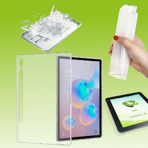 Fr Samsung Galaxy Tab S7 T870 / T875 2020 Transparent Hlle Tasche Cover + H9 Hart Glas