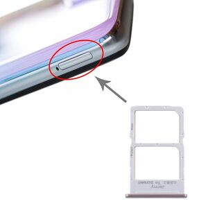 Fr Huawei P40 Lite NM Card Halter + SIM Card Tray Karten Halter Silber Neu