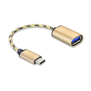 USB 3.1 auf USB-C OTG Adapter Gold Buchse Zubehr Verbindung Connector Cable 