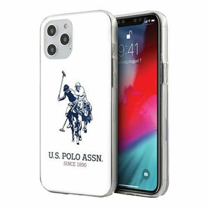 US Polo Assn. iPhone 12 Pro Max 6.7 Silikon Hlle Shiny Wei Case Cover Schutzhlle Zubehr