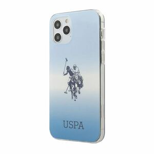US Polo iPhone 12 / 12 Pro 6.1 Silikon Hlle Blau Gradient Collection Case Cover Schutzhlle Zubehr