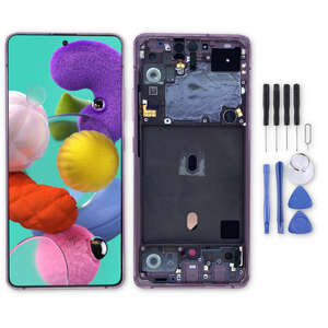 Samsung Display LCD Kompletteinheit fr Galaxy A51 5G A516N GH82-23100C Prism Cube Pink Rosa