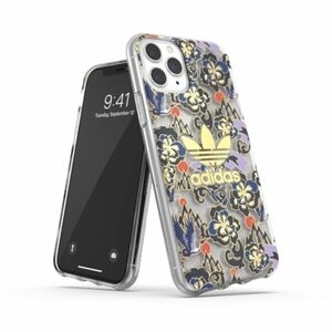 Adidas Silicone Case fr iPhone 11 Pro Transparent mit Muster Tasche Schutz Handy Hlle Case Etui