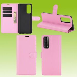 Fr Huawei P Smart 2021 Handy Tasche Wallet Premium Rosa Schutz Hlle Case Cover Etuis Neu Zubehr